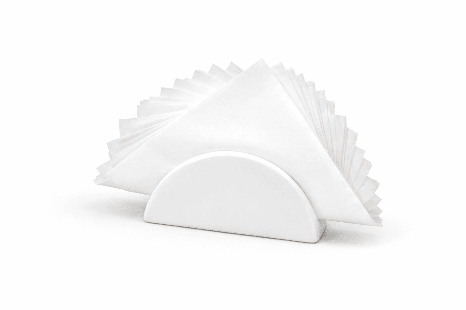 Serwetki gastronomiczne 15×15 cm białe gładkie cięte – 500 sztuk