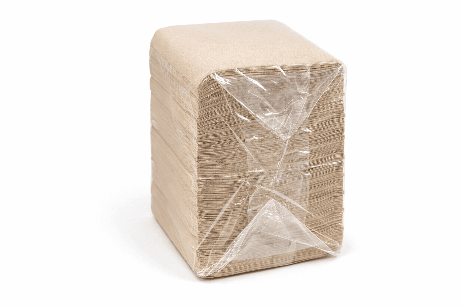 Serwetki gastronomiczne brązowe 33×33 cm ekologiczne 1-warstwowe 1/4 – 500 sztuk