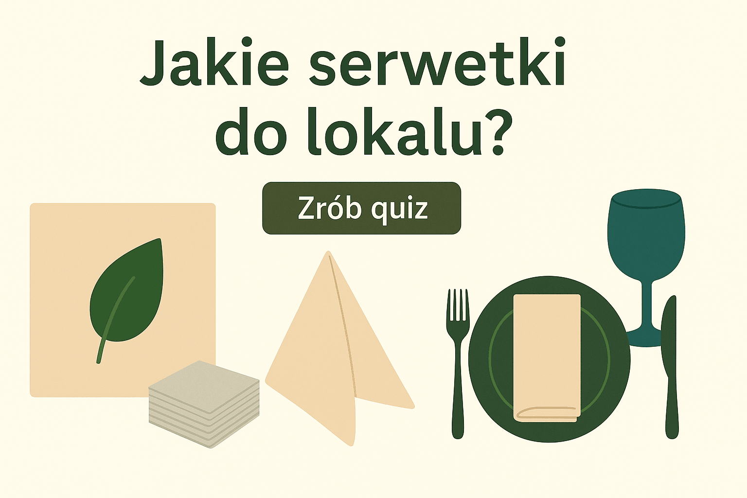 Quiz: Jakie serwetki pasują do Twojego lokalu?