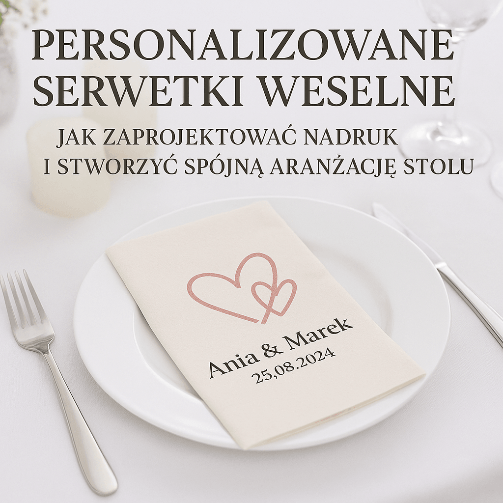 Personalizowane serwetki weselne – zaprojektuj własny nadruk