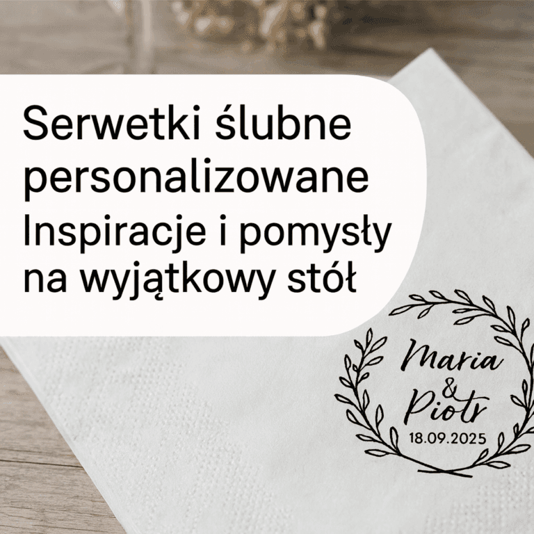Serwetki na wesele — ile sztuk, ile kosztują i kiedy zamówić