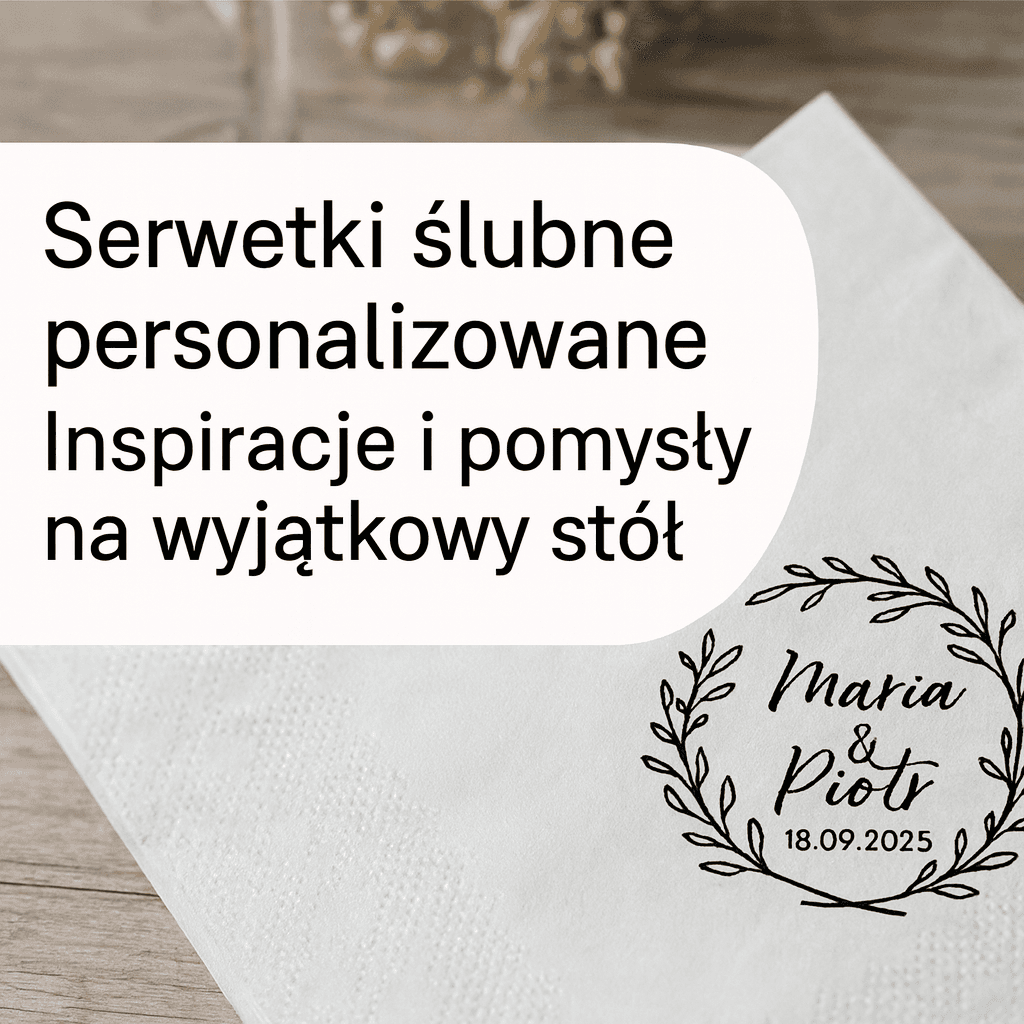 Serwetki na wesele — ile sztuk, ile kosztują i kiedy zamówić
