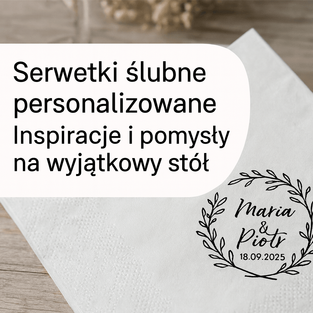 Serwetki ślubne – inspiracje