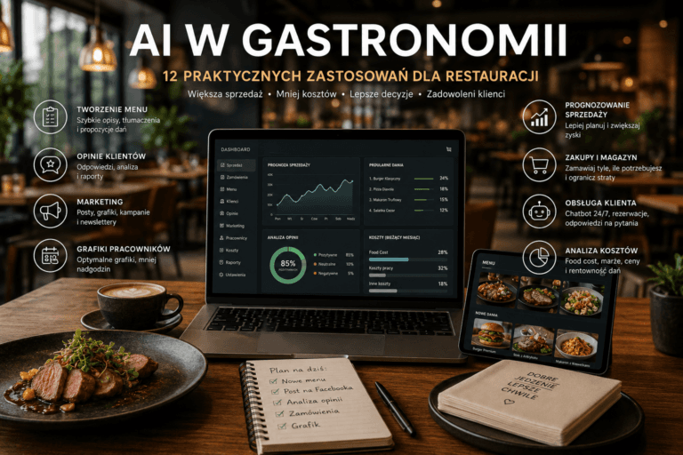 Jak AI zmienia gastronomię? Praktyczny przewodnik dla właścicieli restauracji, kawiarni i firm cateringowych