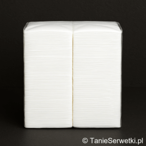 Serwetki gastronomiczne 33×33 cm białe 2-warstwowe 1/8 – 250 sztuk