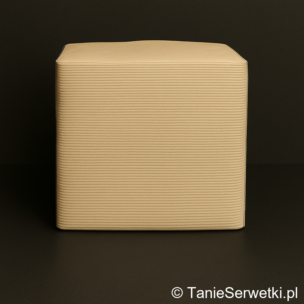 Serwetki gastronomiczne brązowe 33×33 cm ekologiczne 1-warstwowe 1/4 – 500 sztuk