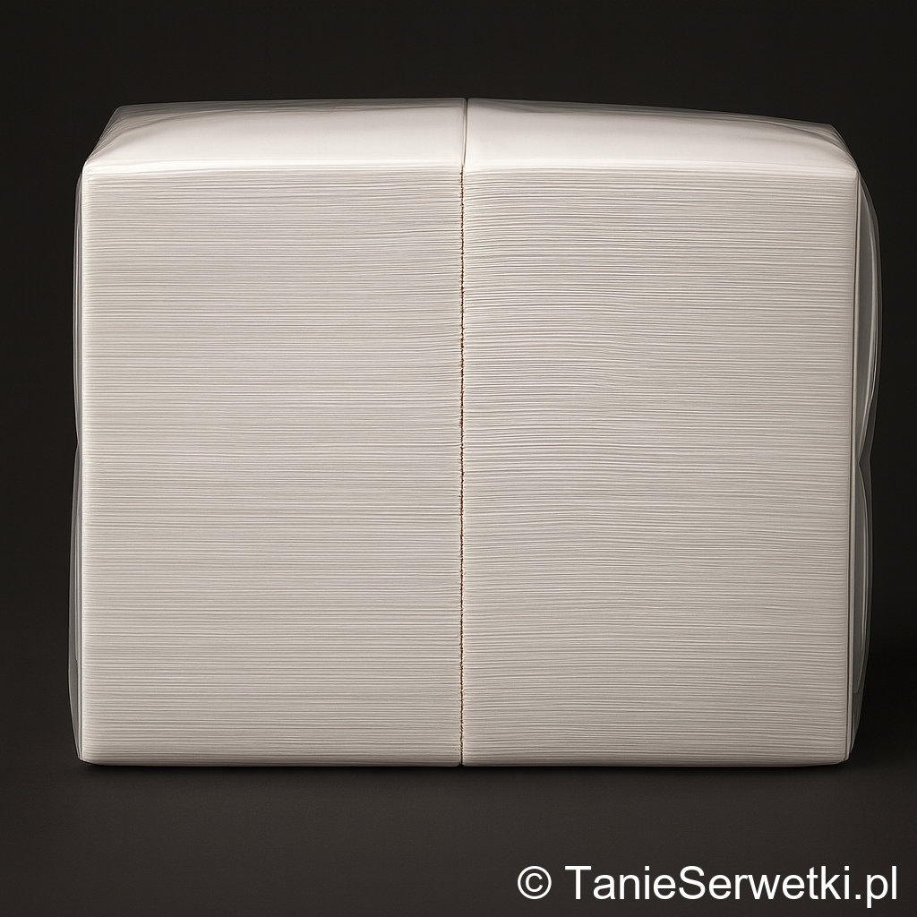 Serwetki papierowe białe 3-warstwowe 33x33 1/4 - 400 sztuk