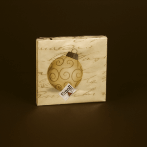 Serwetki papierowe bożonarodzeniowe z nadrukiem bombki – 20 szt., 3-warstwowe, 33x33 cm